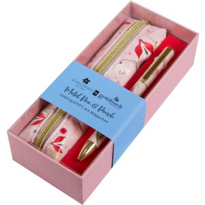 Goldbuch Lieblingsstift & Mäppchen Set Secret Garden roze