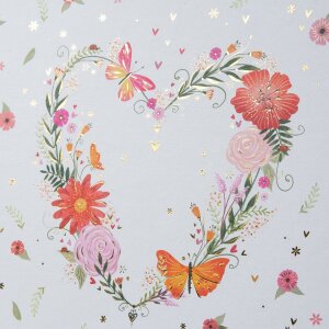 Goldbuch Gastenboek Floral Embrace 24x22 cm, goudgravure, zonder pergament