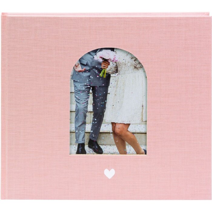 Goldbuch Gasteboek Herzenmoment roze 24x22 cm
