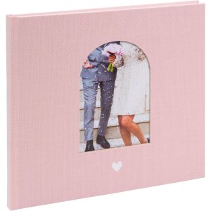 Goldbuch Gasteboek Herzenmoment roze 24x22 cm
