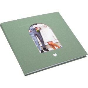 Goldbuch Gastenboek Herzenmoment Artischocke 24x22 cm, wit, groot