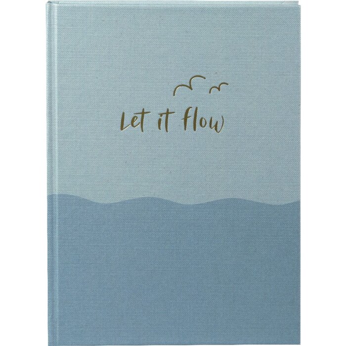 Goldbuch notitieboek let if flow 15x22 cm, 200 blanco pagina’s, goudafdruk, leesmerk