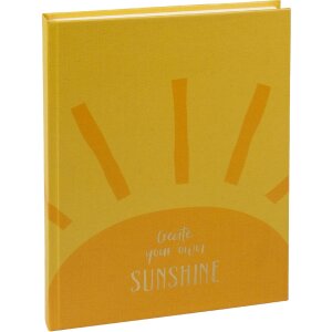Goldbuch Notizbuch create sunshine 15x22 cm mit Goldprägung und Lesezeichen