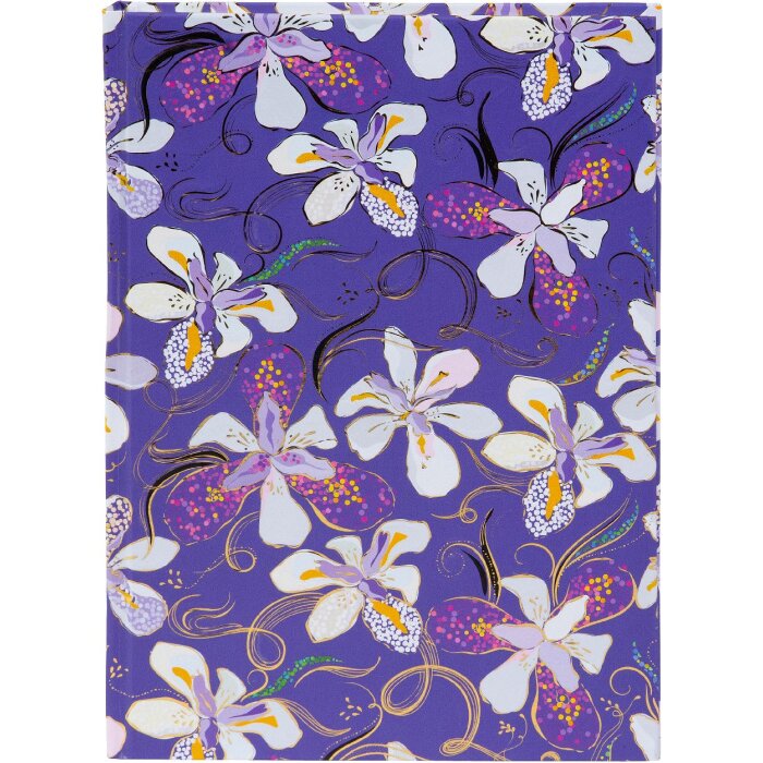 Goldbuch Notizbuch Orchid Mood purple 15x22 cm 200 blanko Seiten Fadenheftung