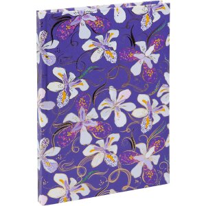 Goldbuch Notizbuch Orchid Mood purple 15x22 cm 200 blanko Seiten Fadenheftung