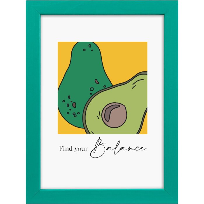 Goldbuch Lunaro houten portretlijst 13x18 cm groen met normaal glas