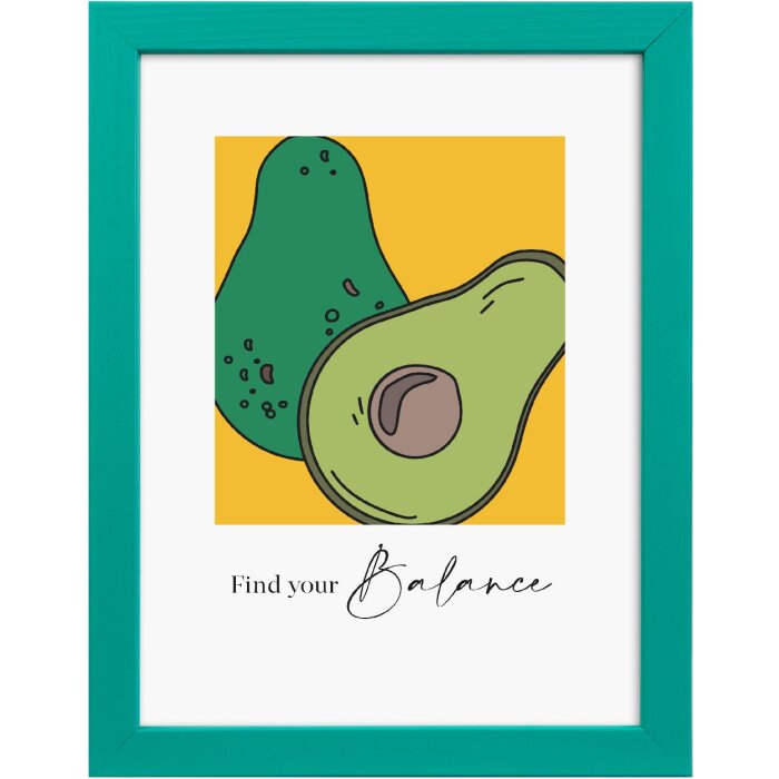 Goldbuch Lunaro houten portretlijst 15x20 cm groen met normaal glas