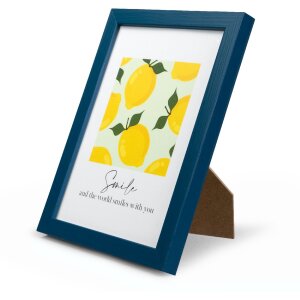 Goldbuch Lunaro houten portretlijst indigo 13x18 cm met normaal glas