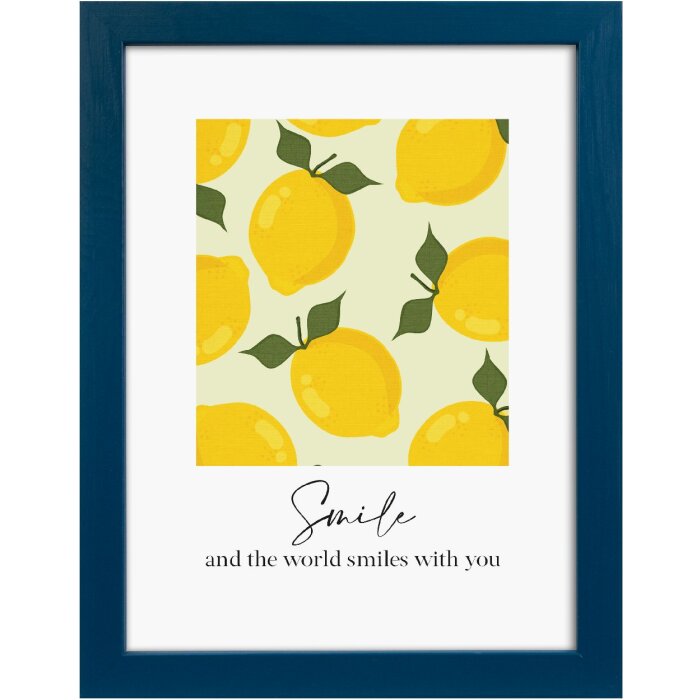 Goldbuch Lunaro houten portretlijst 15x20 cm indigo met normaal glas