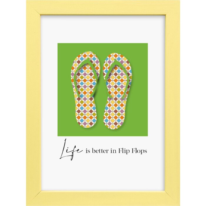 Goldbuch Lunaro houten portretlijst geel 13x18 cm met normaal glas