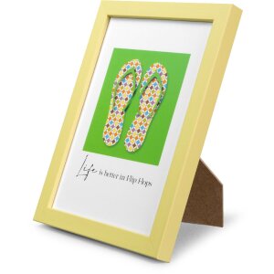 Goldbuch Lunaro houten portretlijst geel 13x18 cm met normaal glas