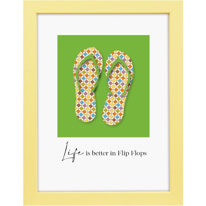 Goldbuch Lunaro houten portretlijst geel 15x20 cm met normaal glas