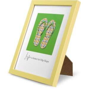Goldbuch Lunaro houten portretlijst geel 15x20 cm met normaal glas