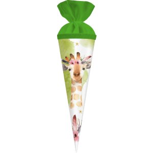 Goldbuch Geschwistertüte Giraffe 35x11 cm – kleurrijk opbergtasje met filzsluiting