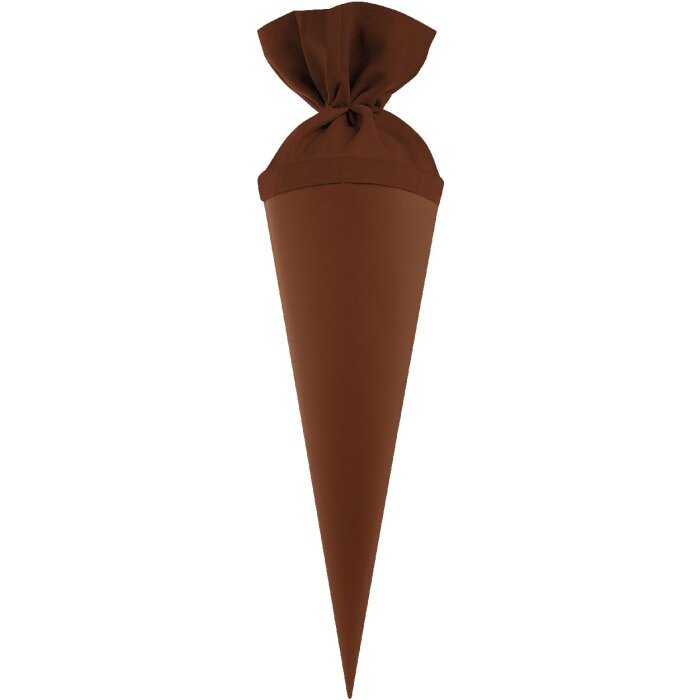 Goldbuch Geschwistertüte met kleurrijke viltsluiting schokobraun 10x30 cm