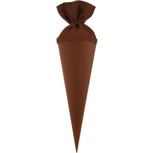 Goldbuch Geschwistertüte met kleurrijke viltsluiting schokobraun 10x30 cm