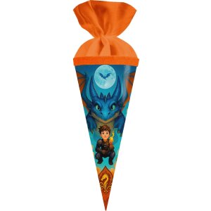 Goldbuch Drachenfreund 50 cm ronde tas van lakkarton met viltsluiting