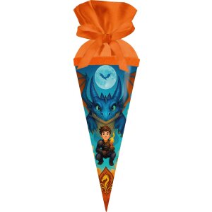 Goldbuch Drachenfreund 50 cm ronde tas van lakkarton met viltsluiting