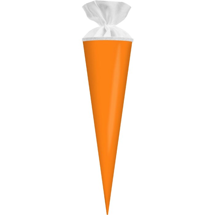 Goldbuch Bastelschultüte met neonoranje viltsluiting 19x70 cm