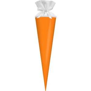 Goldbuch Bastelschultüte met neonoranje viltsluiting 19x70 cm