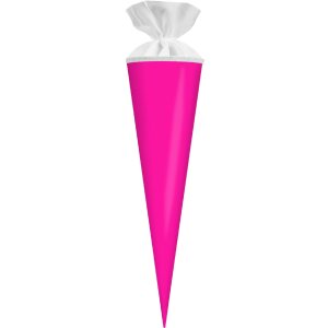 Goldbuch Bastel-Schultüte met vilt sluiting neonroze 19x70 cm