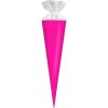 Goldbuch Bastel-Schultüte met vilt sluiting neonroze 19x70 cm