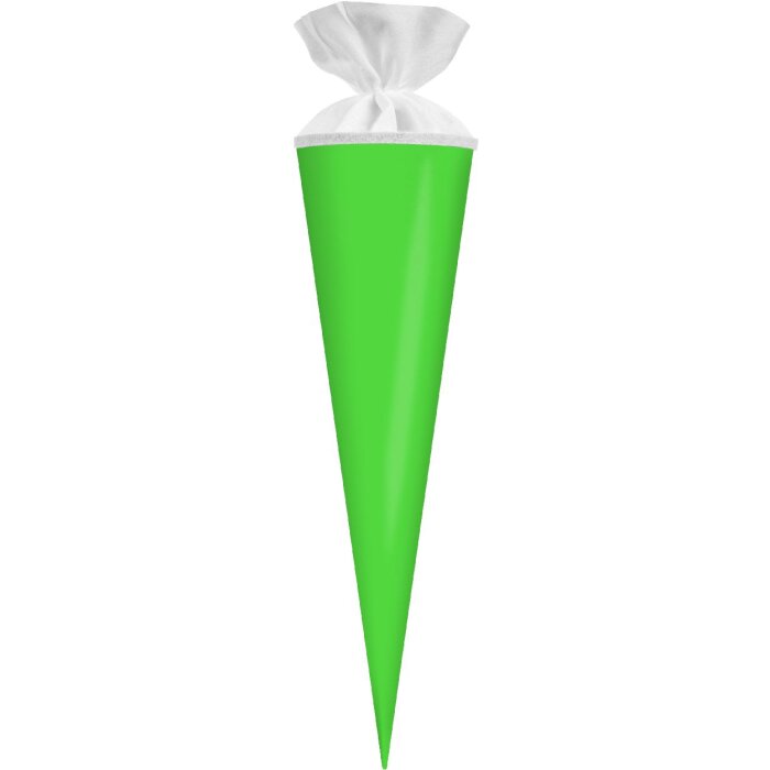 Goldbuch bastel- en schultüten zak met neon groene vilt sluiting 19x70 cm