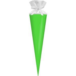 Goldbuch bastel- en schultüten zak met neon groene vilt sluiting 19x70 cm