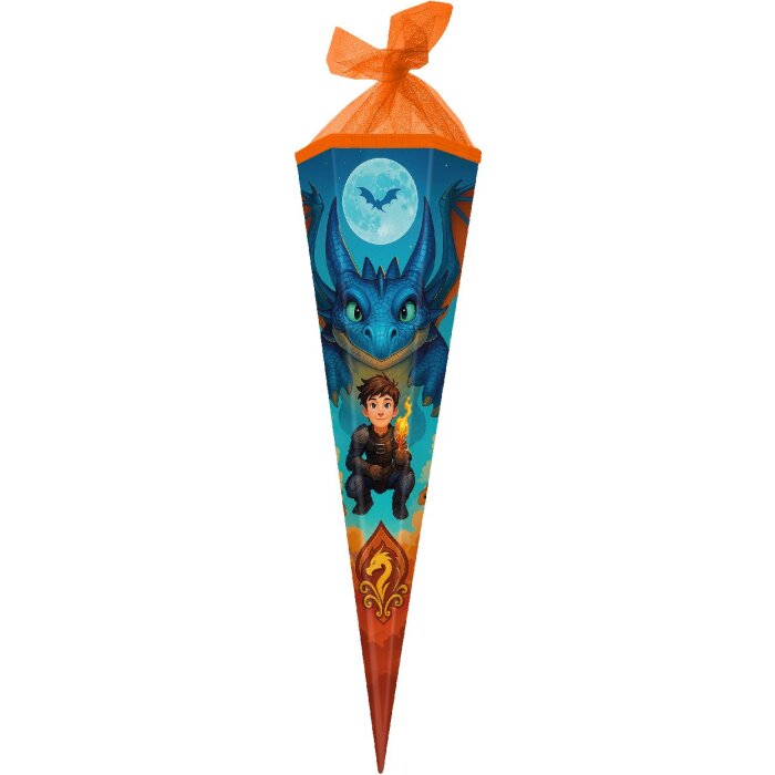 Goldbuch Schultüte 85 cm zeshoekig Drachenfreund