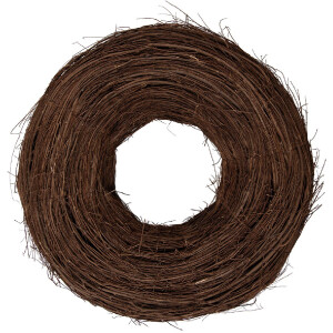 Clayre & Eef Rattan-decoratieve kroon bruin Ø...