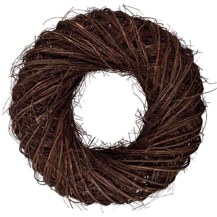 Clayre & Eef Rattan-dekorboog bruin Ø 50 cm