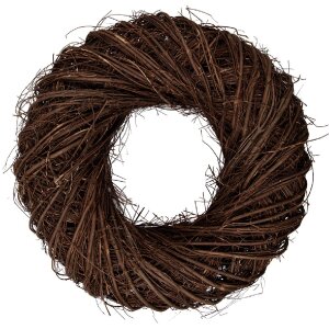 Clayre & Eef Rattan-dekorboog bruin Ø 50 cm