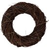 Clayre & Eef natuurlijke rattan kerstkrans Ø 50 cm x 12 cm