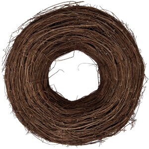 Clayre & Eef kerstkrans van rattan bruin Ø 40 cm