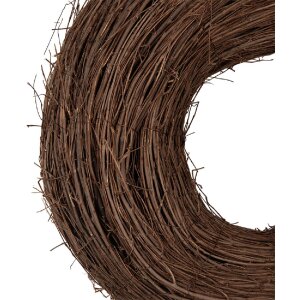 Clayre & Eef Rattankrans Bruin Ø 30x10 cm