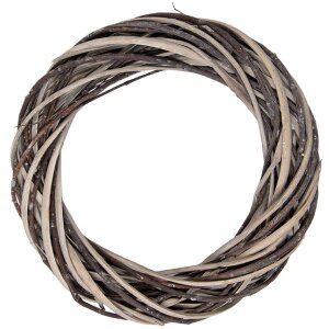 Clayre & Eef kerstkrans in bruin-beige, Ø 30 cm