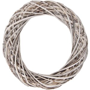 Clayre & Eef kerstkrans wit Ø 30x6 cm