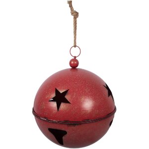 Clayre & Eef Dekoratieve Klingel Rood Ø 60 50...