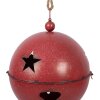 Clayre & Eef Dekoratieve Klingel Rood Ø 60 50 40 cm