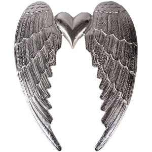 Clayre & Eef wanddecoratie engelsvleugels met hart...