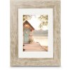 Hama Kunststoflijst Cottage, bruin, 10 x 15 cm, shabby-look met used-folie