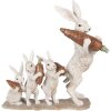 Clayre & Eef Kerstdecoratie Konijn beige-bruin 34x13x33 cm