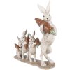 Clayre & Eef Kerstdecoratie Konijn beige-bruin 34x13x33 cm