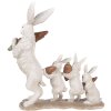 Clayre & Eef Kerstdecoratie Konijn beige-bruin 34x13x33 cm