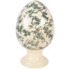 Clayre & Eef Pasen-Decoratie Ei op voet Geel-Groen Ø15x24 cm