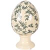 Clayre & Eef Ei op voet geel-groen Ø 17x28 cm