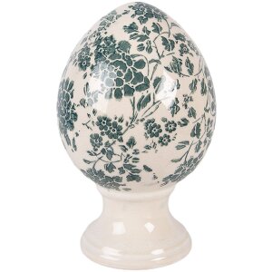 Clayre & Eef Kerstdecoratie Ei op voet Ø 12x19...