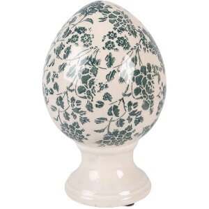 Clayre & Eef Kerstdecoratie Ei op voet Ø 12x19...