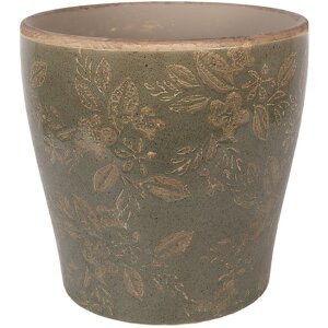 Clayre & Eef keramische bloempot bruin Ø 18x17 cm