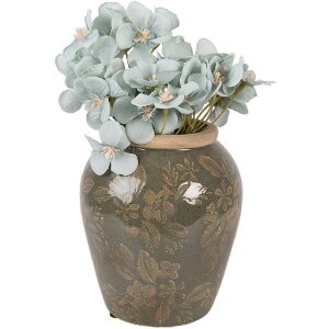 Clayre & Eef keramische vaas Ø 13 cm x 15 cm,...